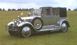 Peter’s 1926 Silver Dowry car, built for a Maharaja’s wife, following its painstaking restoration.
